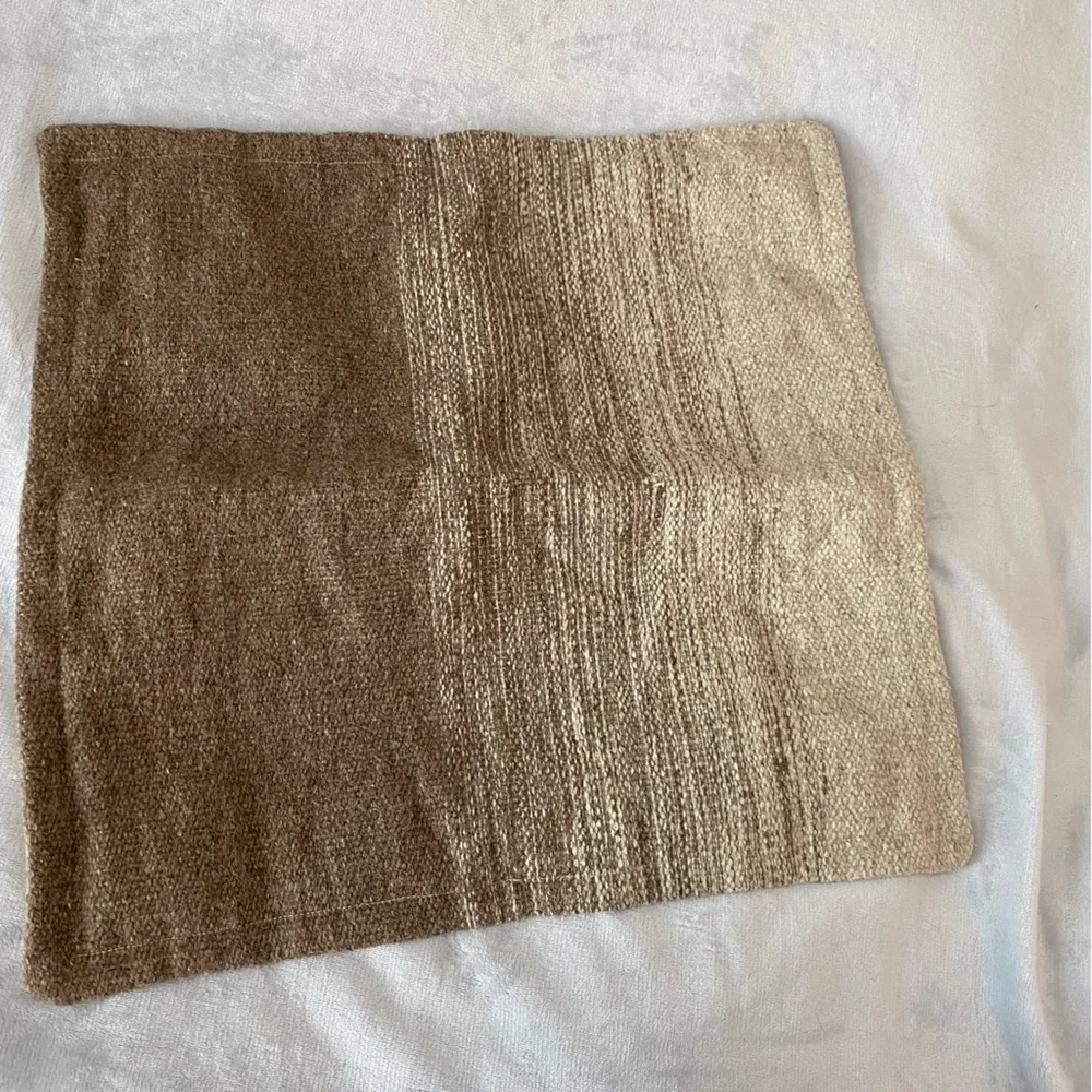 Pottery Barn wool blend ombré pillow cover